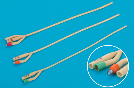 Silicone Coated Latex Foley Catheter